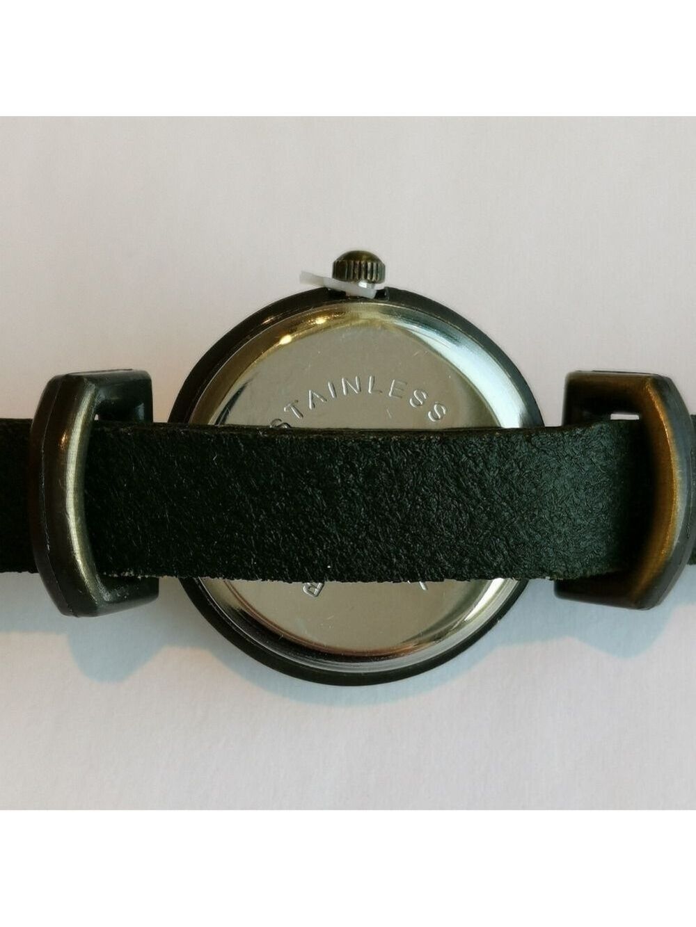 NWT watch black studded strap bronze case - Picture 6 of 9